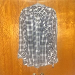Free People Flannel Shirt Size Small